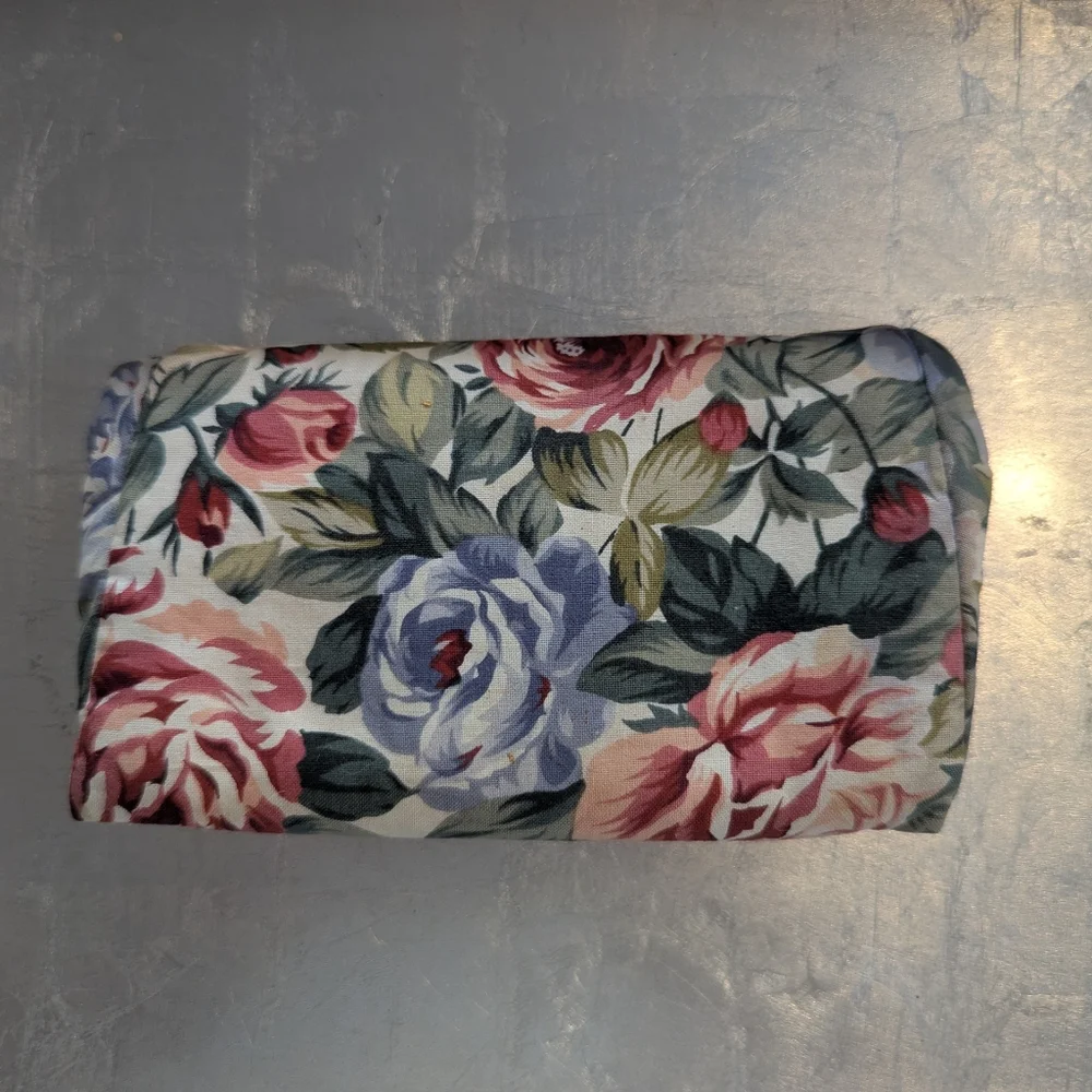 Vintage 3 Cases Cosmetic Purse Floral Pearl Clutch Bags 1940